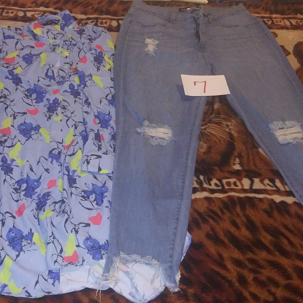 Jeans and top sold